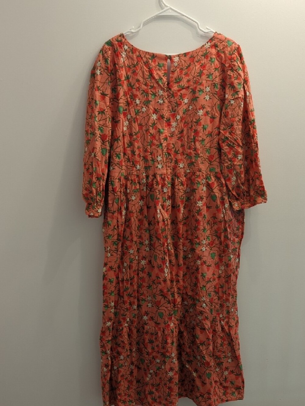 Joanie Women's Square-Neck Dress With Strawberry Print - Picture 7 of 8